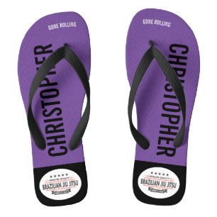 BJJ Purple Belt Genuine Quality Gone Rolling Jandals