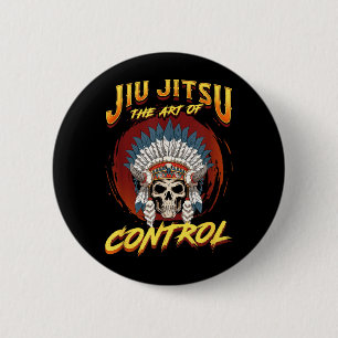 BJJ The Art Of Control - Grappling Jiu Jitsu 6 Cm Round Badge