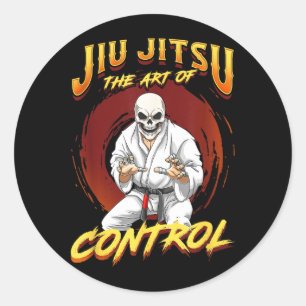BJJ The Art Of Control - Grappling Jiu Jitsu Classic Round Sticker