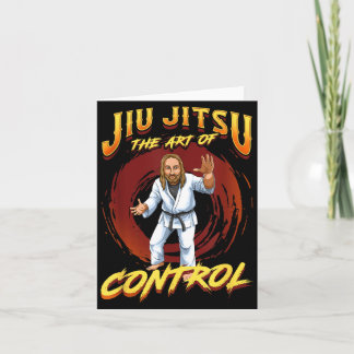 BJJ The Art Of Control - Grappling Jiu Jitsu Jesus Card