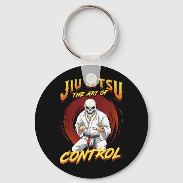 BJJ The Art Of Control - Grappling Jiu Jitsu Key Ring (Front)