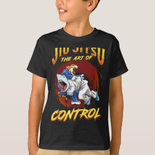 BJJ The Art Of Control - Grappling Jiu Jitsu Shark T-Shirt