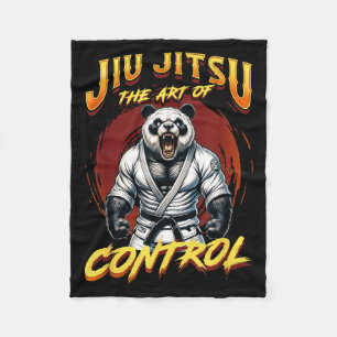 BJJ The Art Of Control - Strong Grappling Jiu Fleece Blanket
