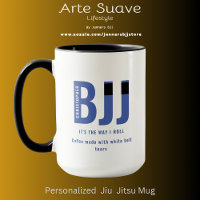 BJJ Way I Roll Add Your Name Jiu Jitsu Blue Belt