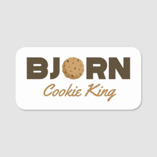 Bjorn cookie King Name Tag