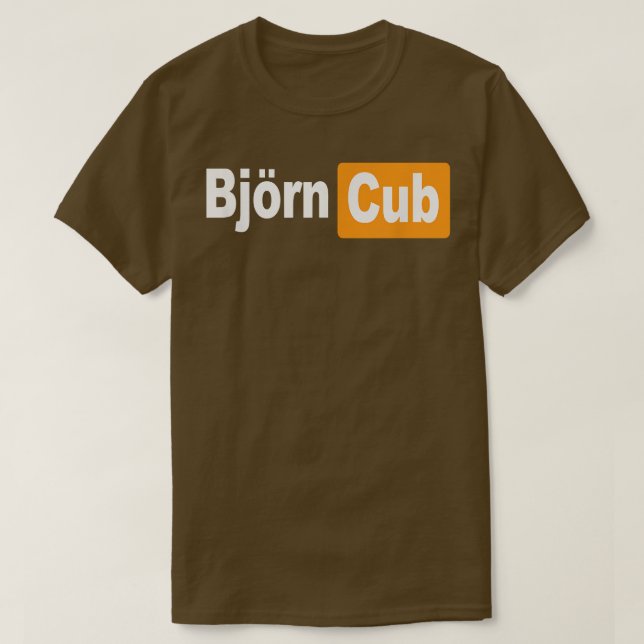 Bjorn Cub Cute Baby Bear  T-Shirt (Design Front)