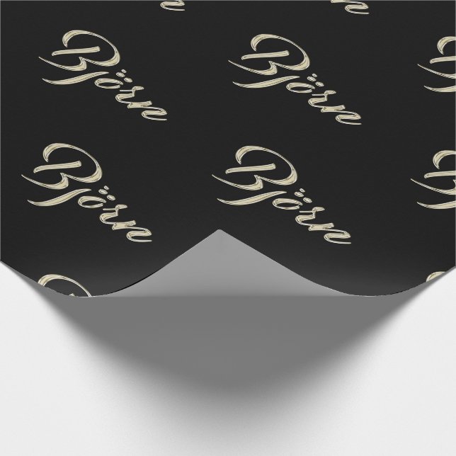 Björn First Name Name edles Gift Paper (Corner)