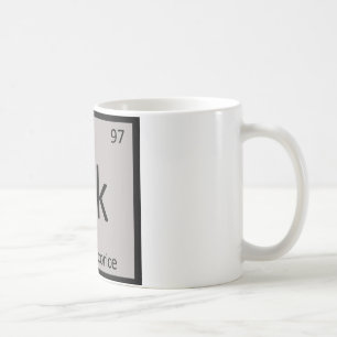 Bk - Black Liquorice Chemistry Periodic Table Coffee Mug