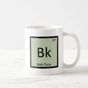 Bk - Bok Choy Vegetable Chemistry Periodic Table Coffee Mug