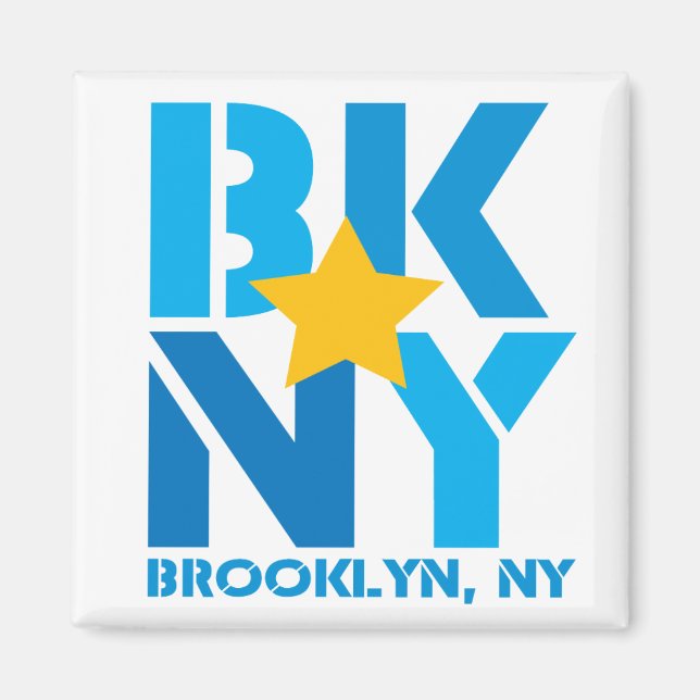BK Brooklyn Blue Magnet (Front)