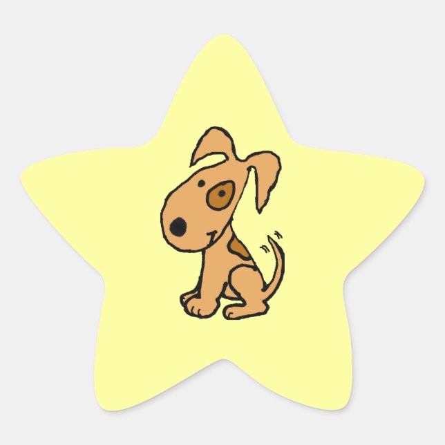 BK- Happy Dog Star Stickers (Front)