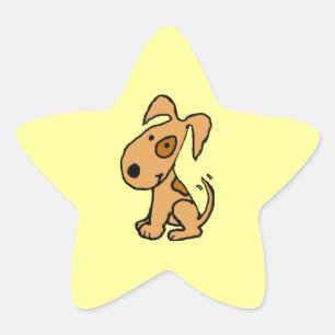 BK- Happy Dog Star Stickers