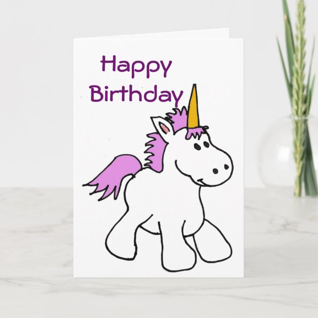 BK- Unicorn Birthday Card (Front)