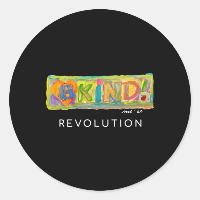 Bkind Classic Round Sticker (Front)