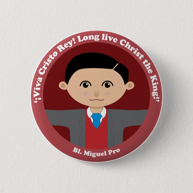 Bl. Miguel Pro 6 Cm Round Badge (Front)
