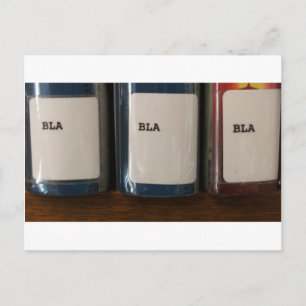 "Bla, Bla, Bla" - Library Call Numbers Postcard