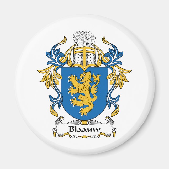Blaauw Family Crest Magnet (Front)