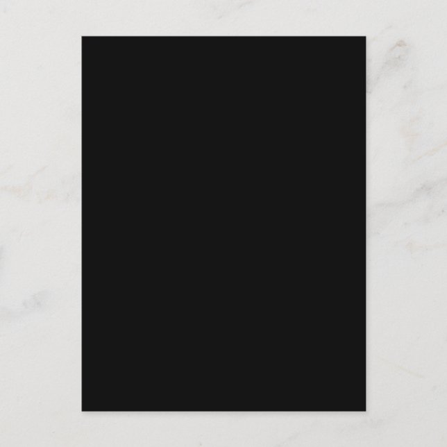 Black #000000, Gravel Holiday Postcard (Front)