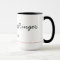 Black 15 oz Ringer Mug