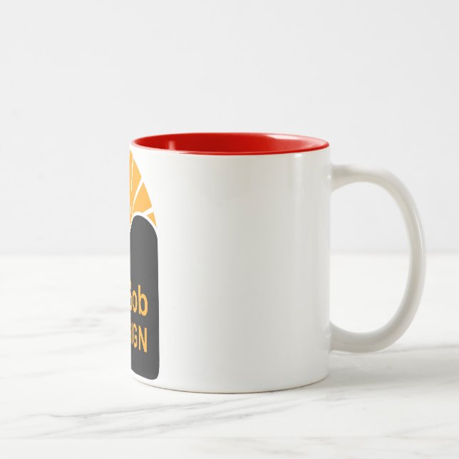 Black 15 oz Two-Tone Mug (Right)