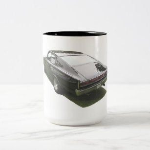 Black 1967 Dodge Charger coffee cup