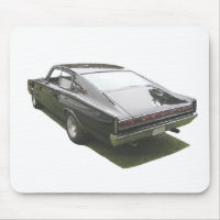 Black 1967 Dodge Charger mousepad.