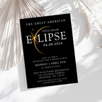 Black 2024 Total Solar Eclipse Viewing Party