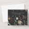 Black 2 photo watercolor botanical save the date