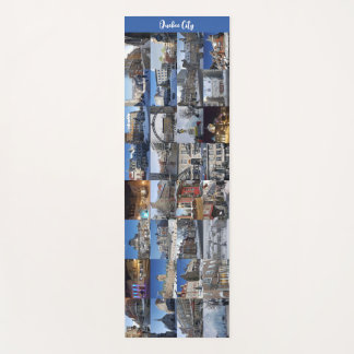 Black 32 Photo Collage Grid Travel Custom Yoga Mat