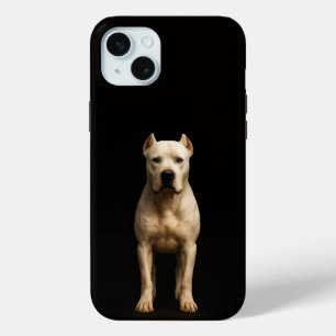 Black 4 Luxe, Bold Dogo Argentino iPhone 15 Plus iPhone 15 Mini Case