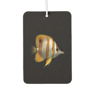 Black 4 Luxe Car Air Fresheners, Butterflyfish Freshener