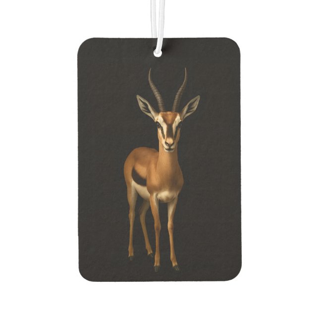 Black 4 Luxe Car Air Fresheners, Elegant Gazella Car Air Freshener (Back)