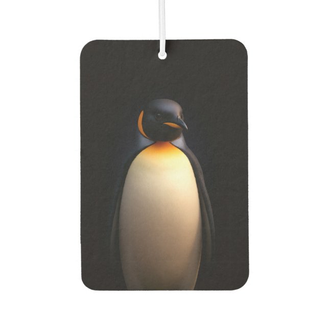 Black 4 Luxe Car Air Fresheners, Emperor Penguin Car Air Freshener (Front)