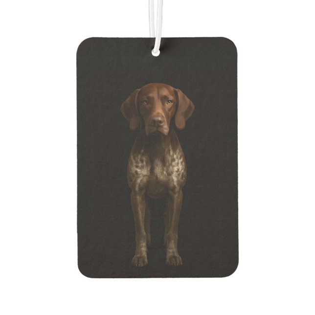 Black 4 Luxe Car Air Fresheners, German Pointer Freshener (Back)
