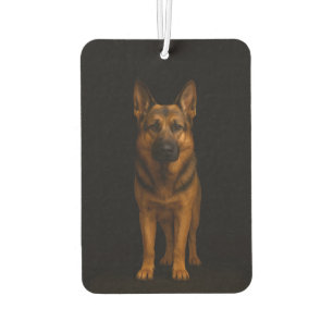 Black 4 Luxe Car Air Fresheners, German Shepherd Car Air Freshener