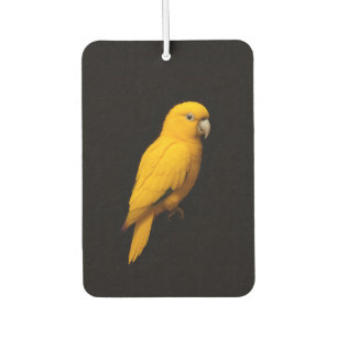 Black 4 Luxe Car Air Fresheners, Golden Parakeet Car Air Freshener