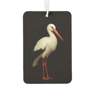 Black 4 Luxe Car Air Fresheners, Graceful Stork Car Air Freshener