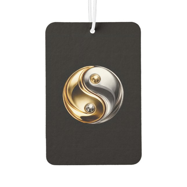 Black 4 Luxe Car Air Fresheners Harmony Yin Yang (Back)