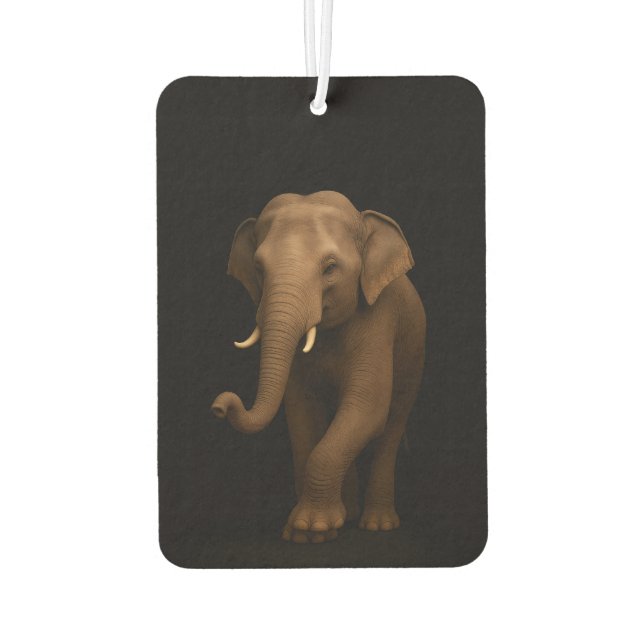 Black 4 Luxe Car Air Fresheners, Indian Elephant Freshener (Back)