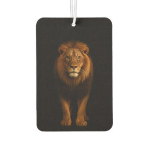 Black 4 Luxe Car Air Fresheners, Majestic Lion Freshener