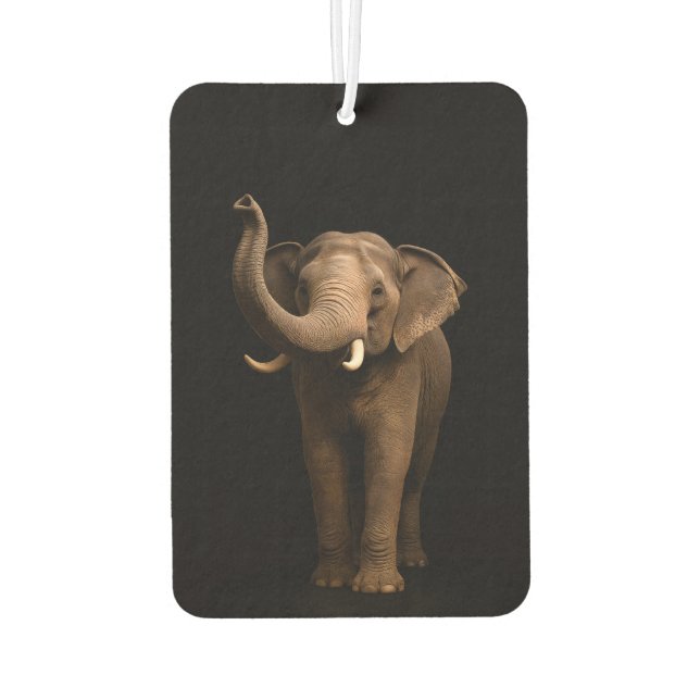 Black 4 Luxe Car Air Fresheners, Mighty Elephant Freshener (Back)