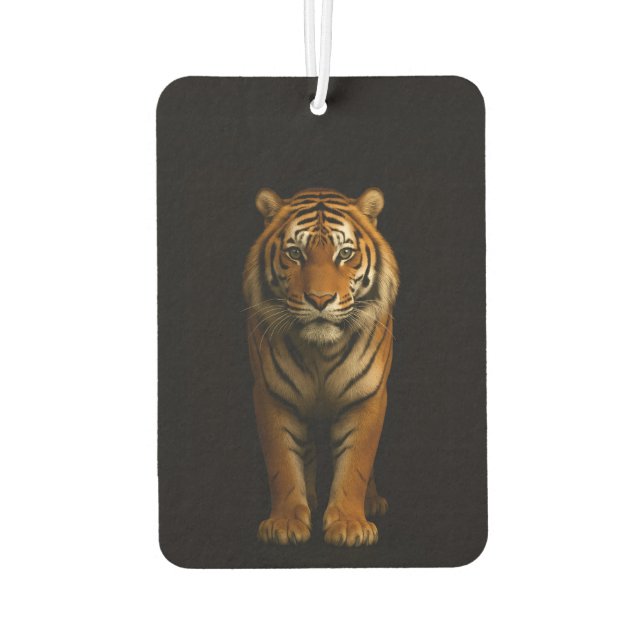 Black 4 Luxe Car Air Fresheners, Noble Tiger Car Air Freshener (Back)