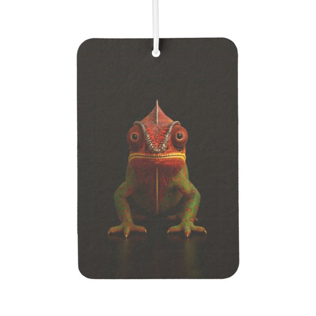 Black 4 Luxe Car Air Fresheners, Panther Chameleon Car Air Freshener (Front)