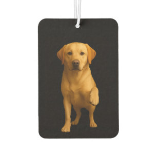 Black 4 Luxe Car Air Fresheners, Tender Labrador Car Air Freshener