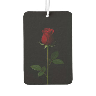 Black 4 Luxe Car Air Fresheners, Velvet Red Rose Freshener