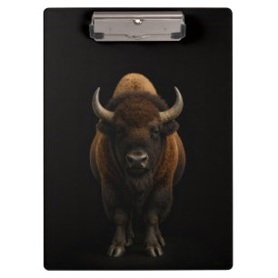 Black 4 Luxe Clipboard, American Bison Clipboard