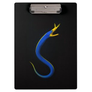 Black 4 Luxe Clipboard, Blue Ribbon Eel Clipboard