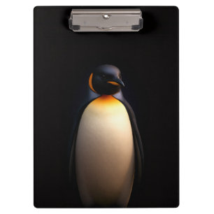 Black 4 Luxe Clipboard, Emperor Penguin Clipboard