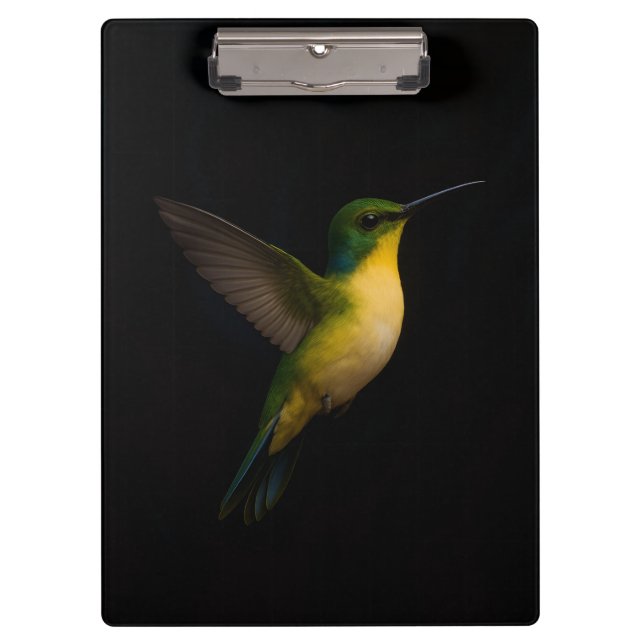 Black 4 Luxe Clipboard, Flying Bird Clipboard (Front)