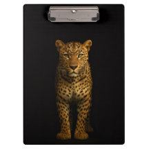 Black 4 Luxe Clipboard, Majestic Leopard